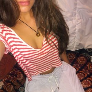 ✨forever 21 striped crop top✨